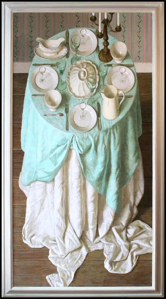 Kenne Grégoire - Hoge verwachtingen - 2014 - olieverf op doek - 180 x 90 cm