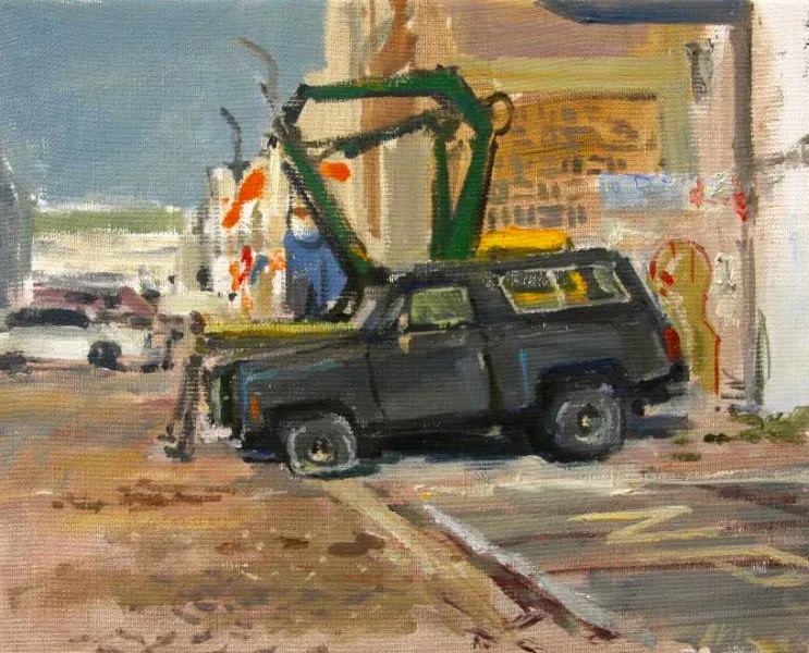 Robert Vorstman - NDSM - 2014 - olieverf op doek - 24 x 30 cm