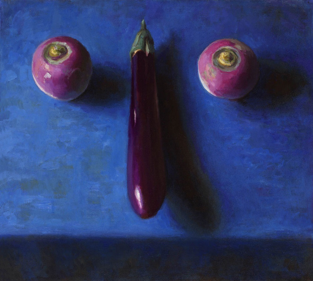 Mario ter Braak, Aubergine met Meirapen, 2011