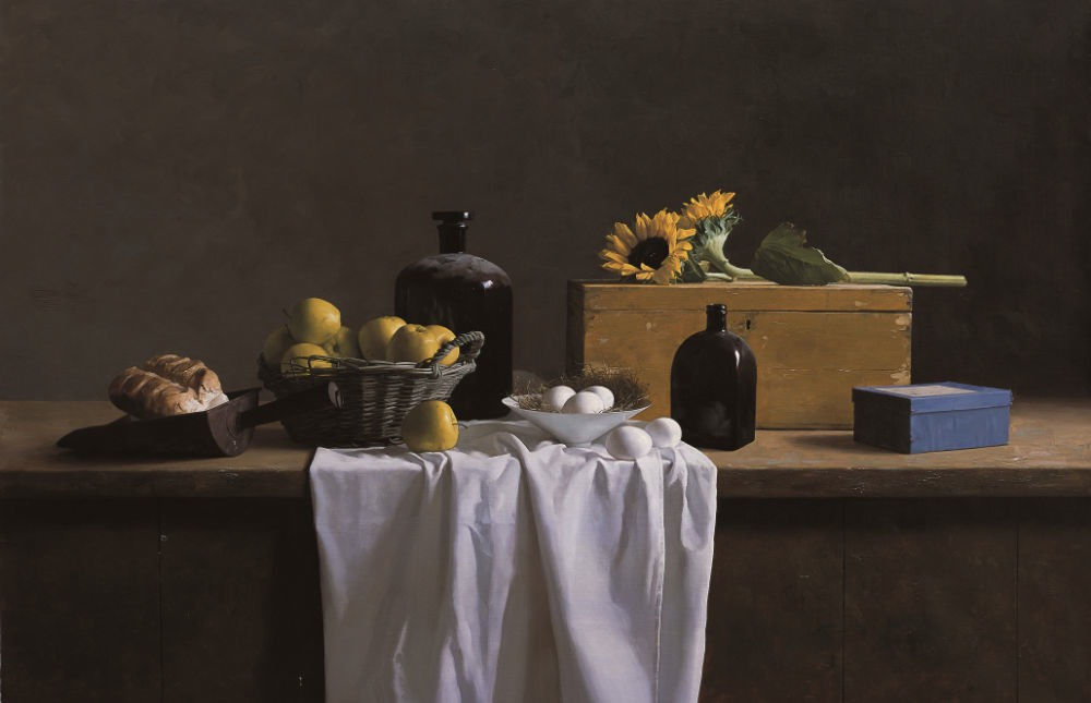 Qiangli Liang, Stilleven met zonnebloemen, 2011