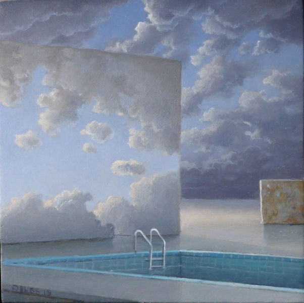 Hans Deuss - Doorgang - 2019 - olieverf op paneel - 10 x 10 cm