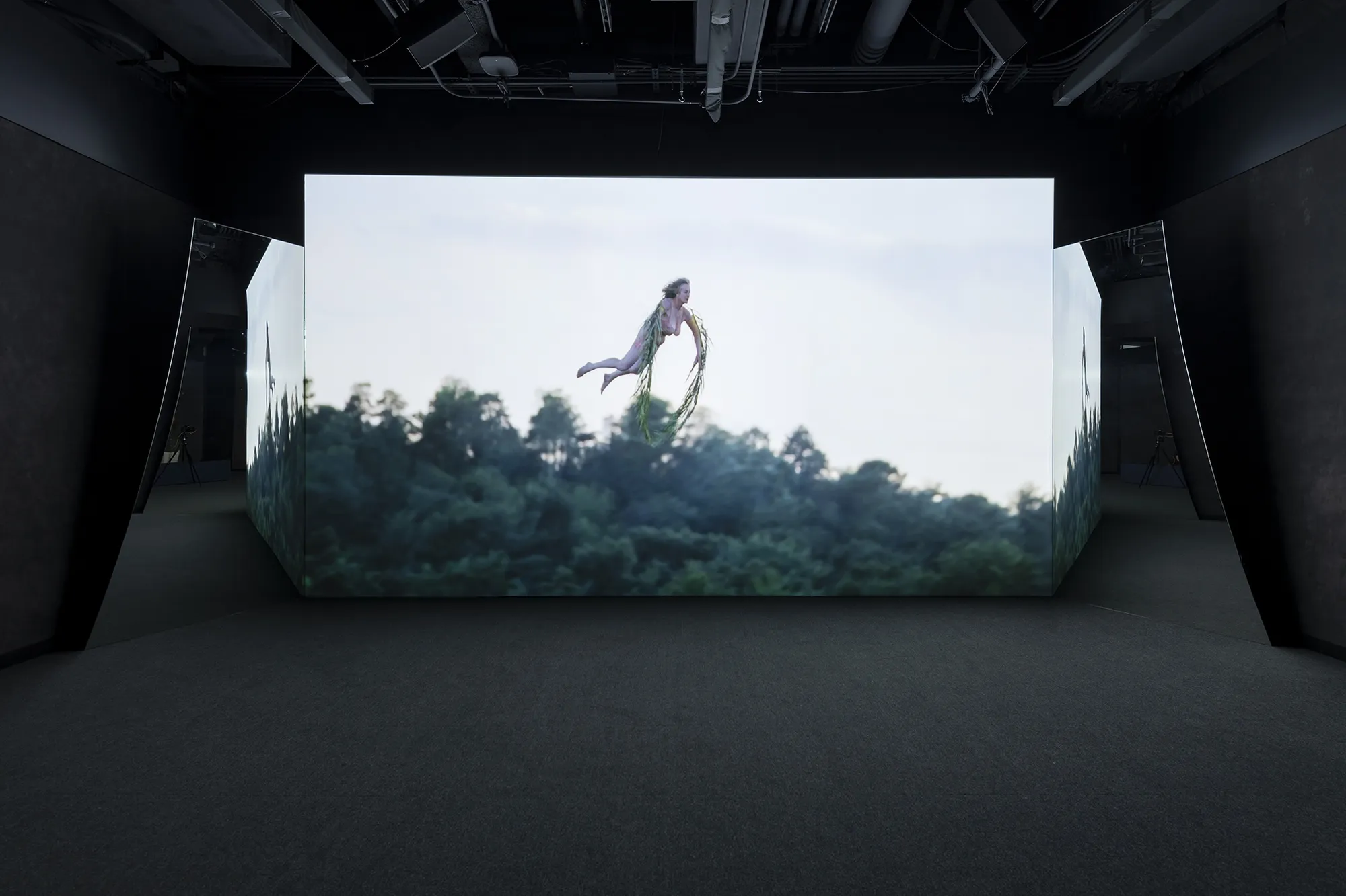 Laure Prouvost: Above Front Tears Nest in South, installation view, September 14 - December 14, 2023, at Rice University's Moody Center for the Arts. Photo by Anthony Rathbun.