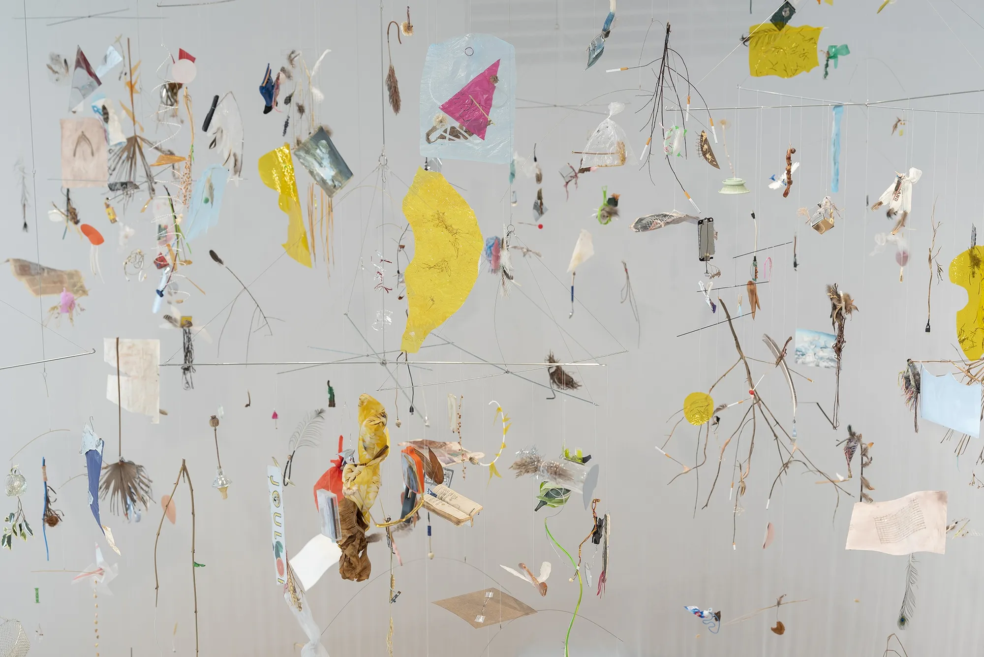 Laure Prouvost: Above Front Tears Nest in South, installation view, September 14 - December 14, 2023, at Rice University's Moody Center for the Arts. Photo by Anthony Rathbun.