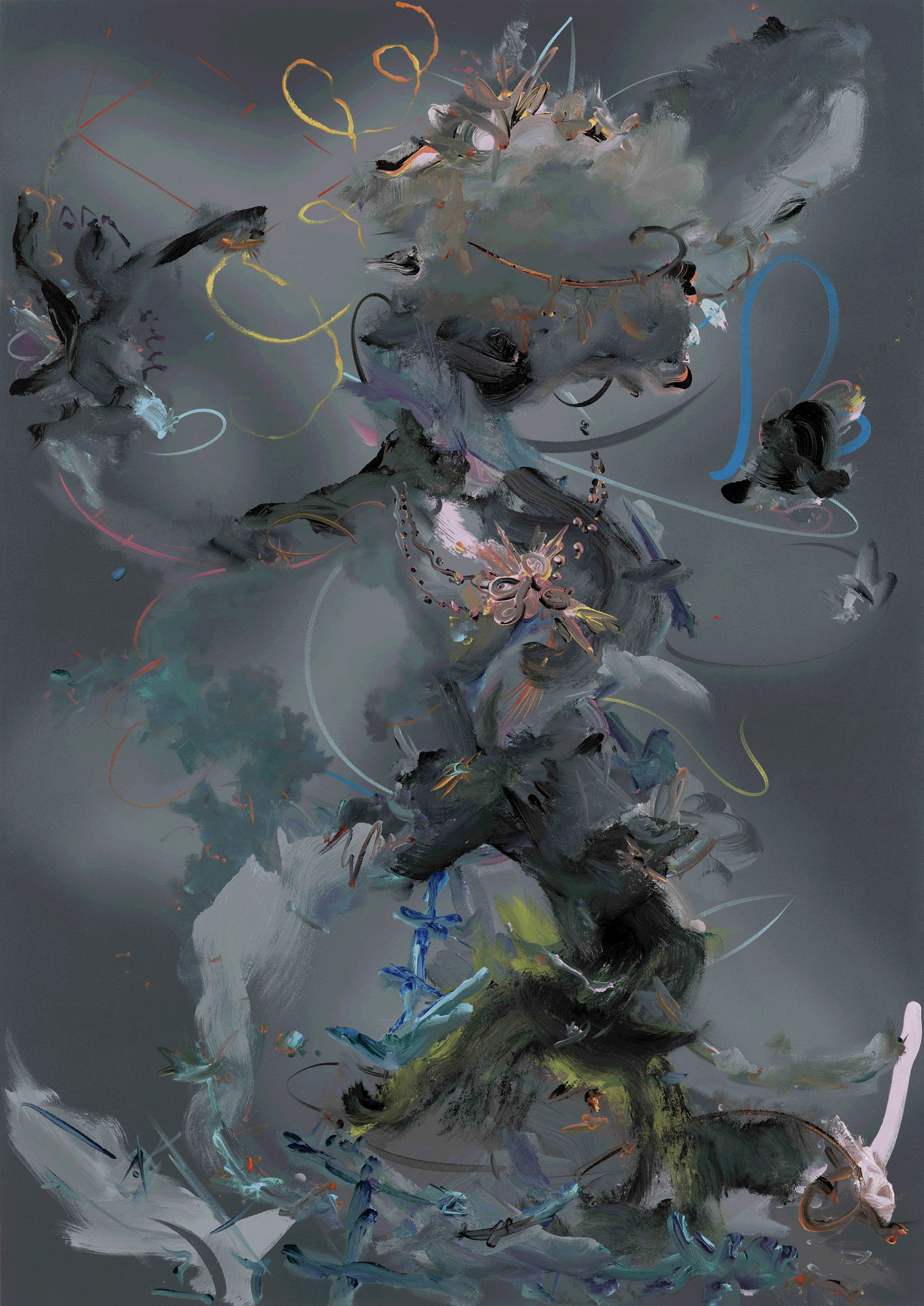 Fiona Rae, Figure 2d, 2016