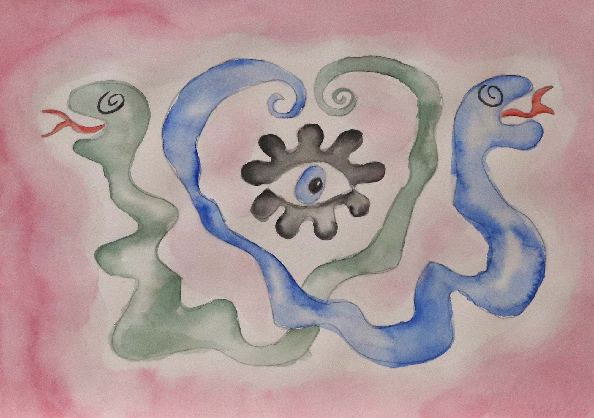 Charlotte Colbert, Dream Flag, 2024 Watercolour Painting on Paper