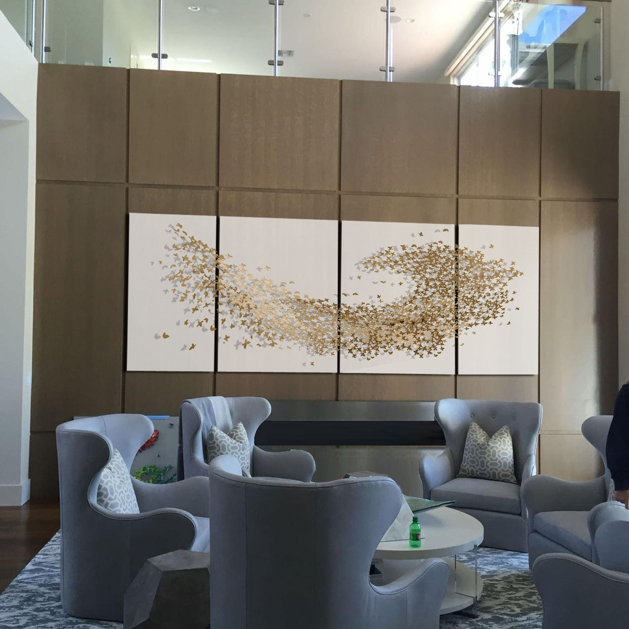 Quadriptych Commission Hotel Lobby Munchen, Germany