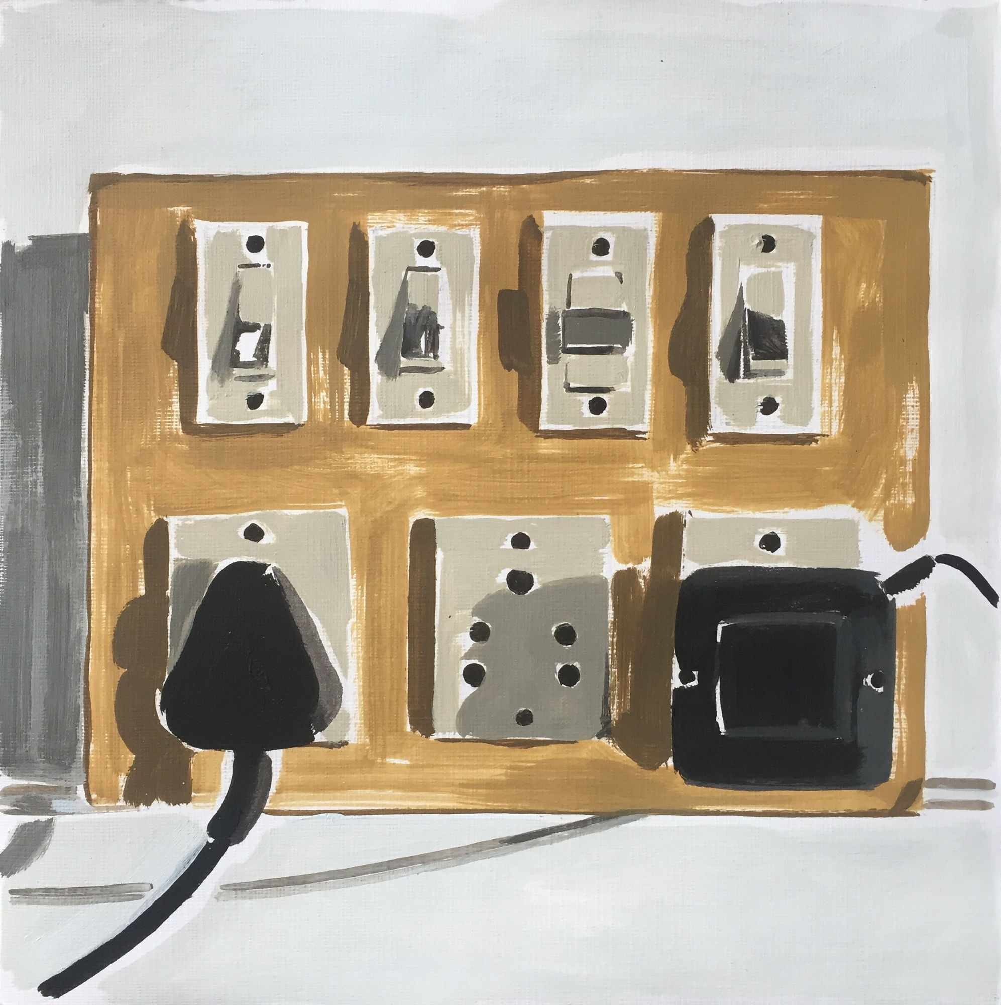Geoff Tibbs Oil on canvas paper, 76 x 76cm