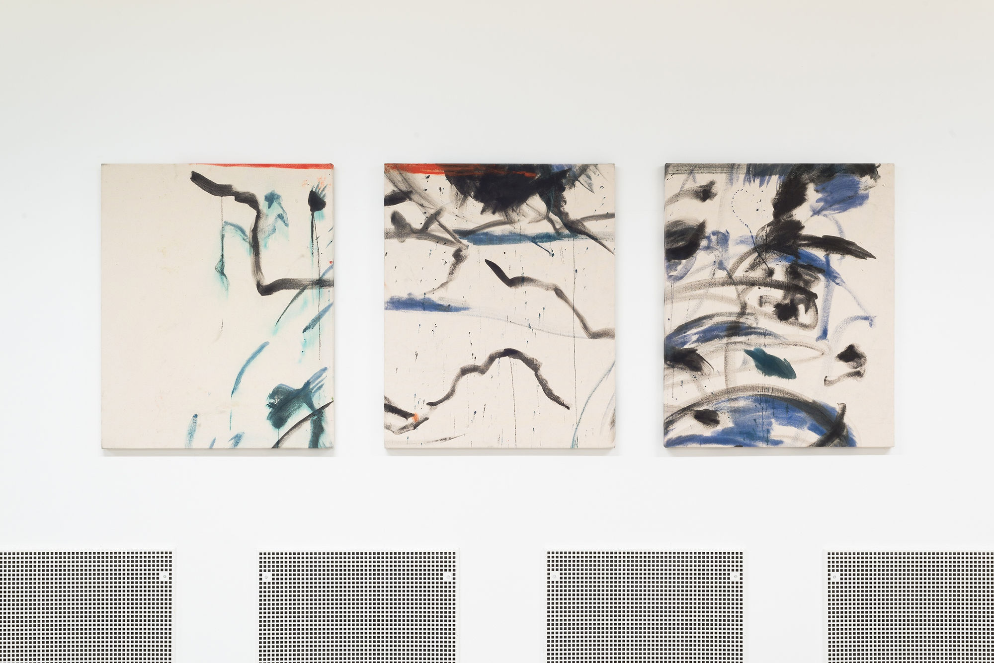 Alice Hartley With Each Complete Breath 2020, ink and oil on canvas, 66 x 81.5 cm I Was Entirely Occupied 2020, ink and oil on canvas, 66 x 81.5 cm Slow Motion 2020, ink and oil on canvas, 66 x 81.5 cm