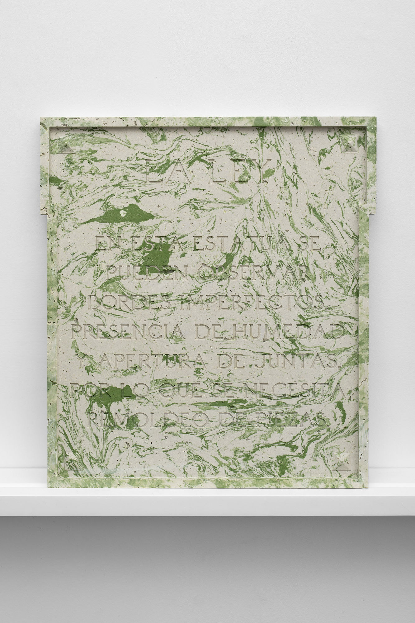 Julieta Gil Ley, 2021 Cast and pigment 40 x 44 x 1 cm