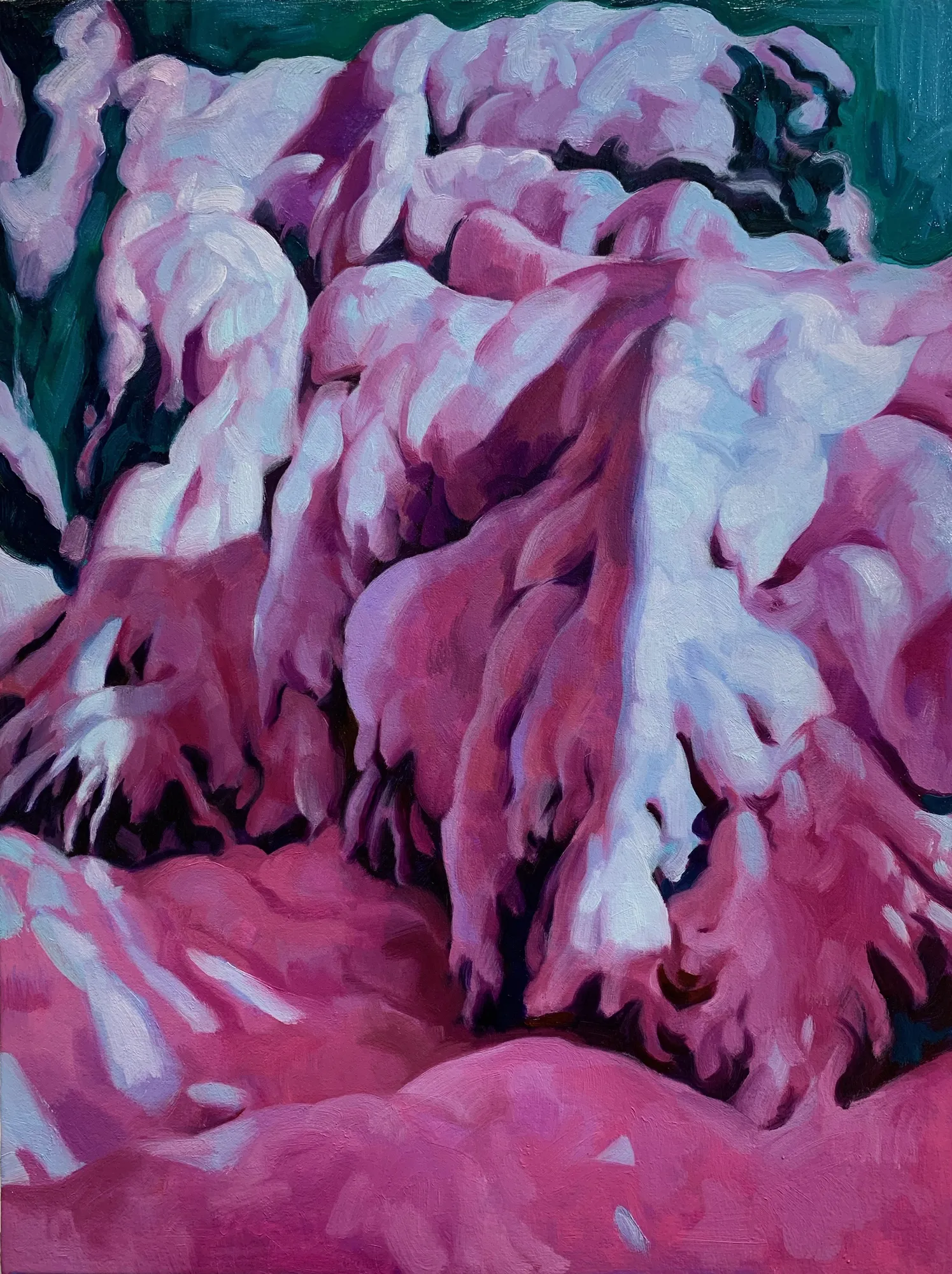 Xiao Wang Snow Scene , 2021 Oil on canvas 12 x 16 in (30.5 x 40.6 cm)