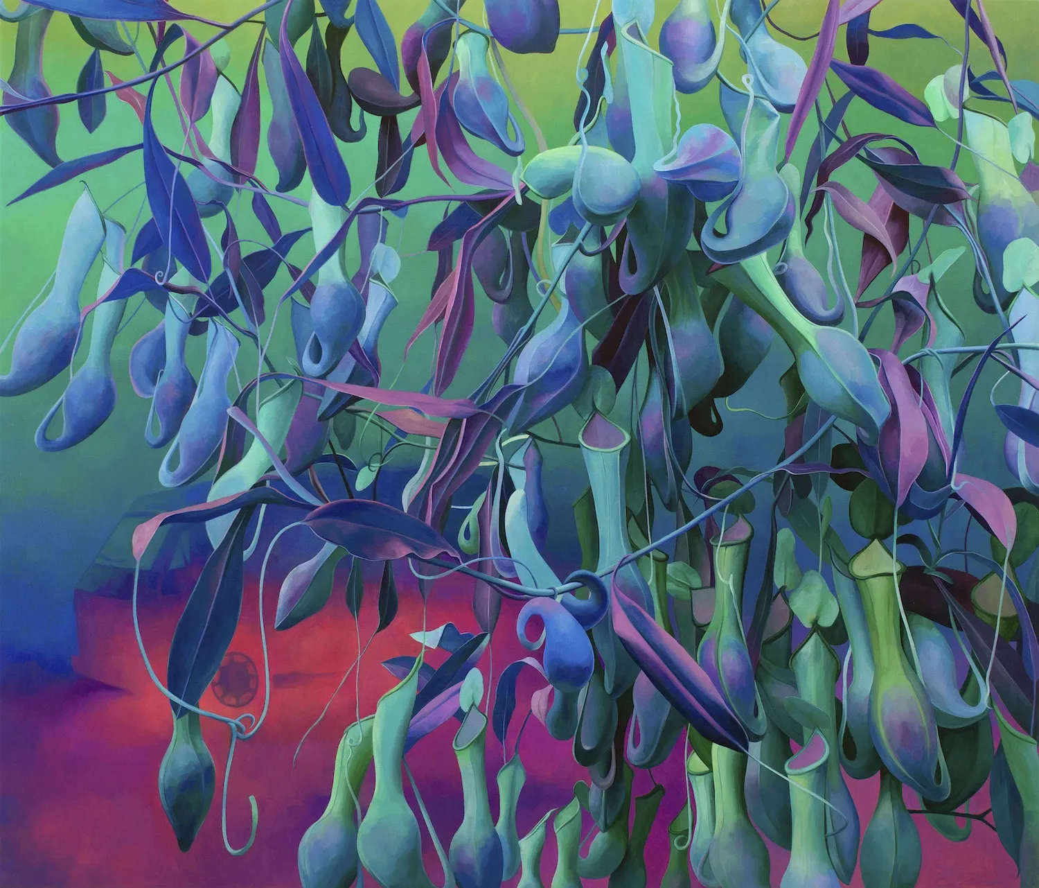 Xiao Wang Voyeur, 2020 Oil on canvas 42 x 36 in (106.7 x 91.4 cm)