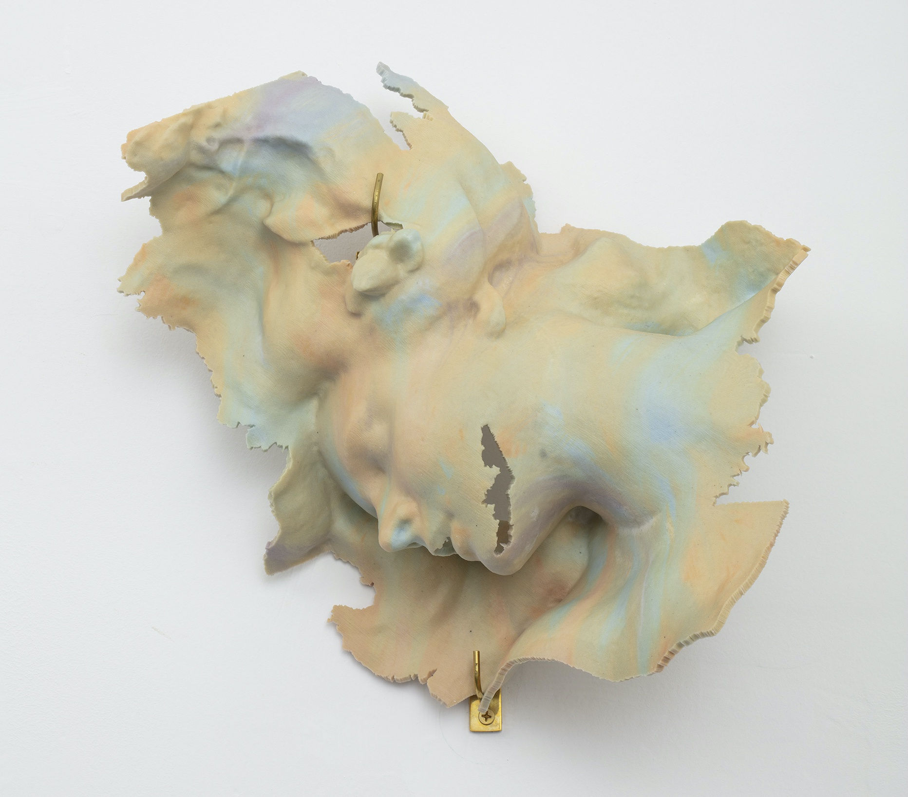 Después de Después de la Orgía - Cara, 2019 3D-printed color arsenic 36 x 20 x 22 cm Edition of 3 + 1 AP (3/3)