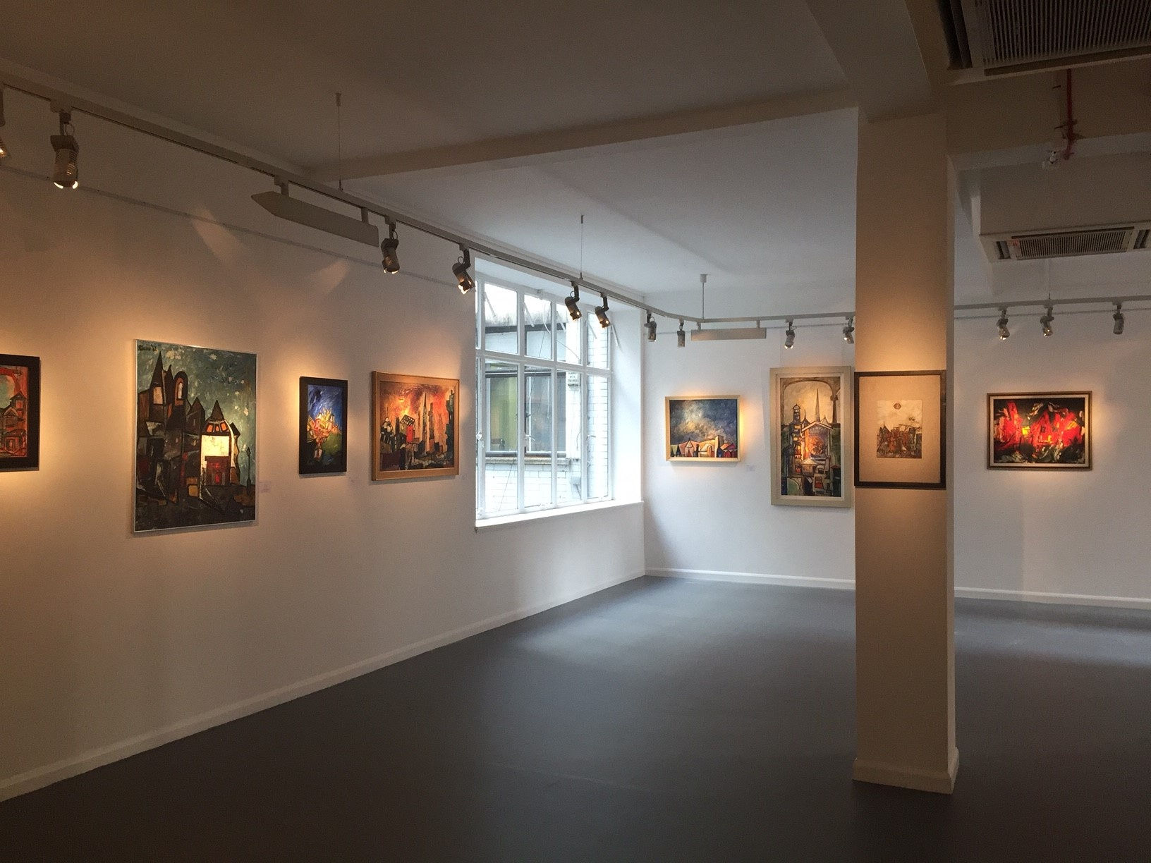 Installation shot: Indian Modernist Landscapes