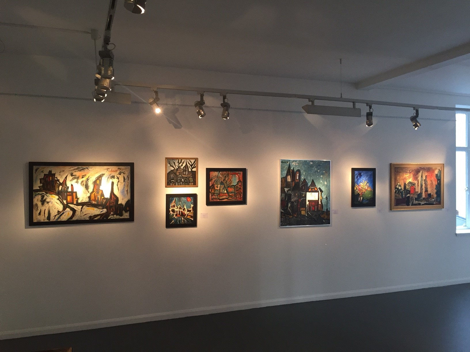 Installation shot: Indian Modernist Landscapes