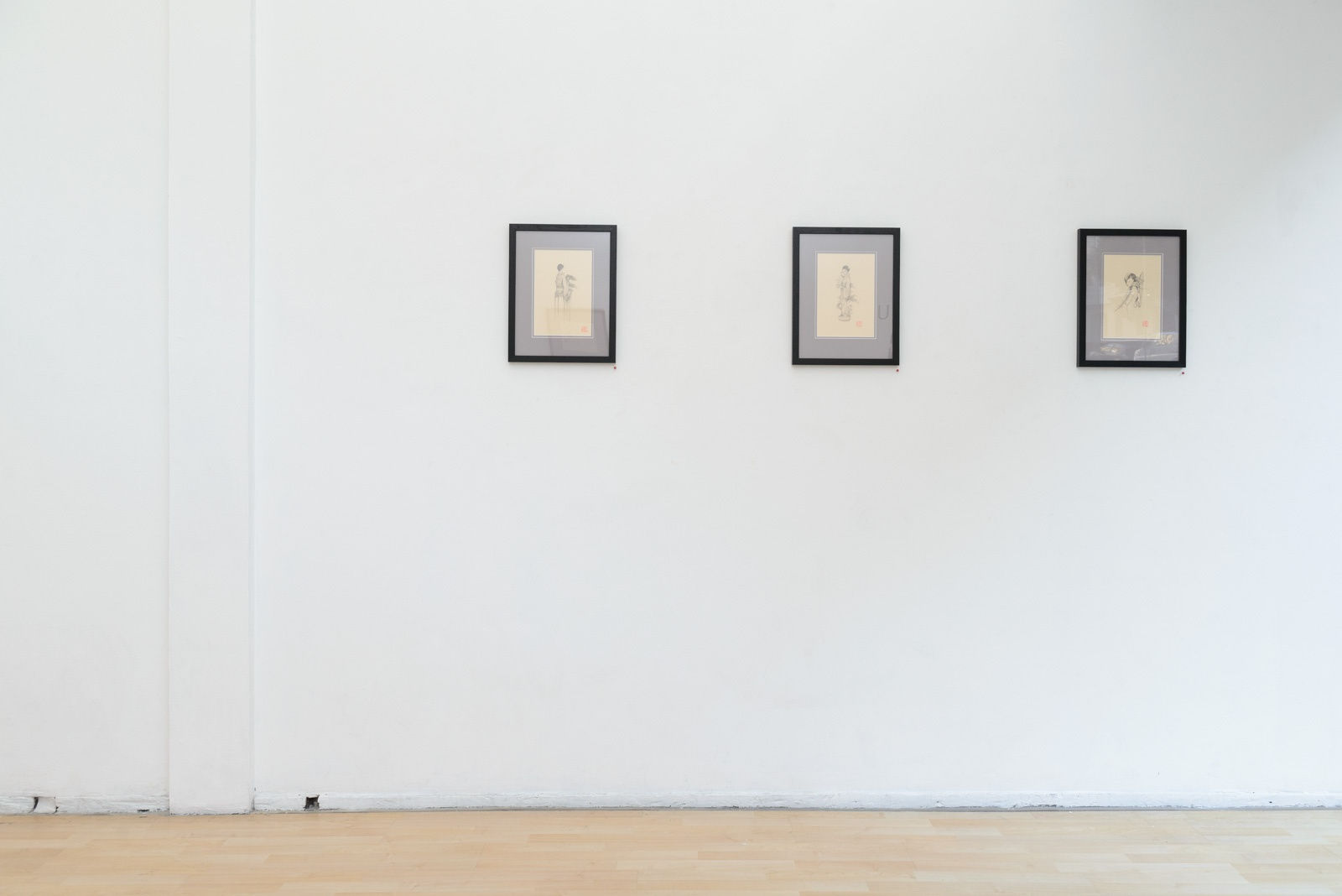 Installation view of artist Ozabu's solo exhibition Meguru at Hashimoto Contemporary, San Francisco.