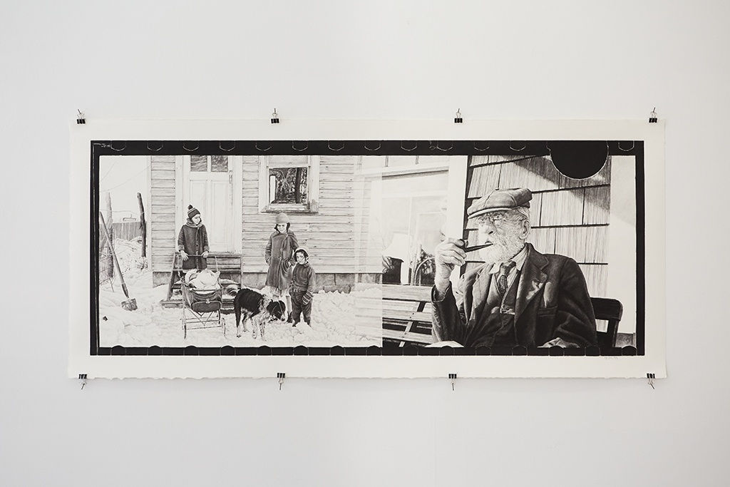 Installation image from Joel Daniel Phillips'  exhibition "Killing The Negative" at Hashimoto Contemporary NYC