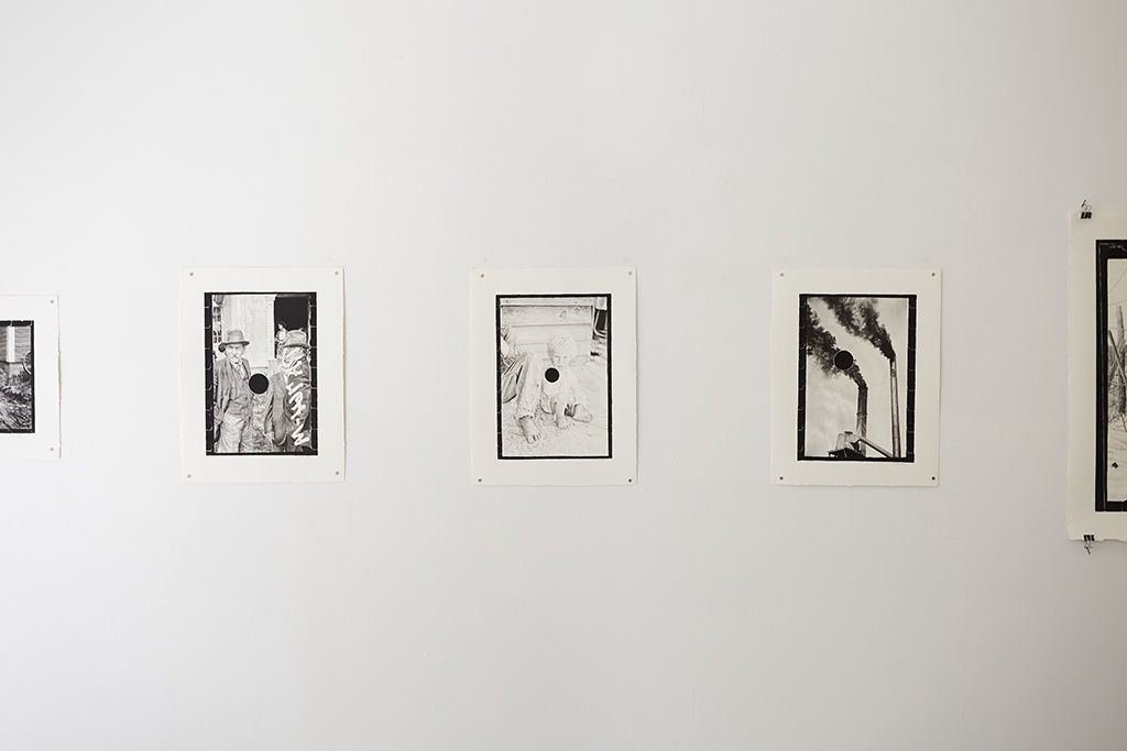 Installation image from Joel Daniel Phillips'  exhibition "Killing The Negative" at Hashimoto Contemporary NYC