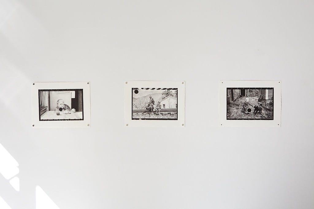 Installation image from Joel Daniel Phillips'  exhibition "Killing The Negative" at Hashimoto Contemporary NYC