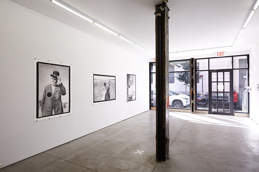 Installation image from Joel Daniel Phillips'  exhibition "Killing The Negative" at Hashimoto Contemporary NYC