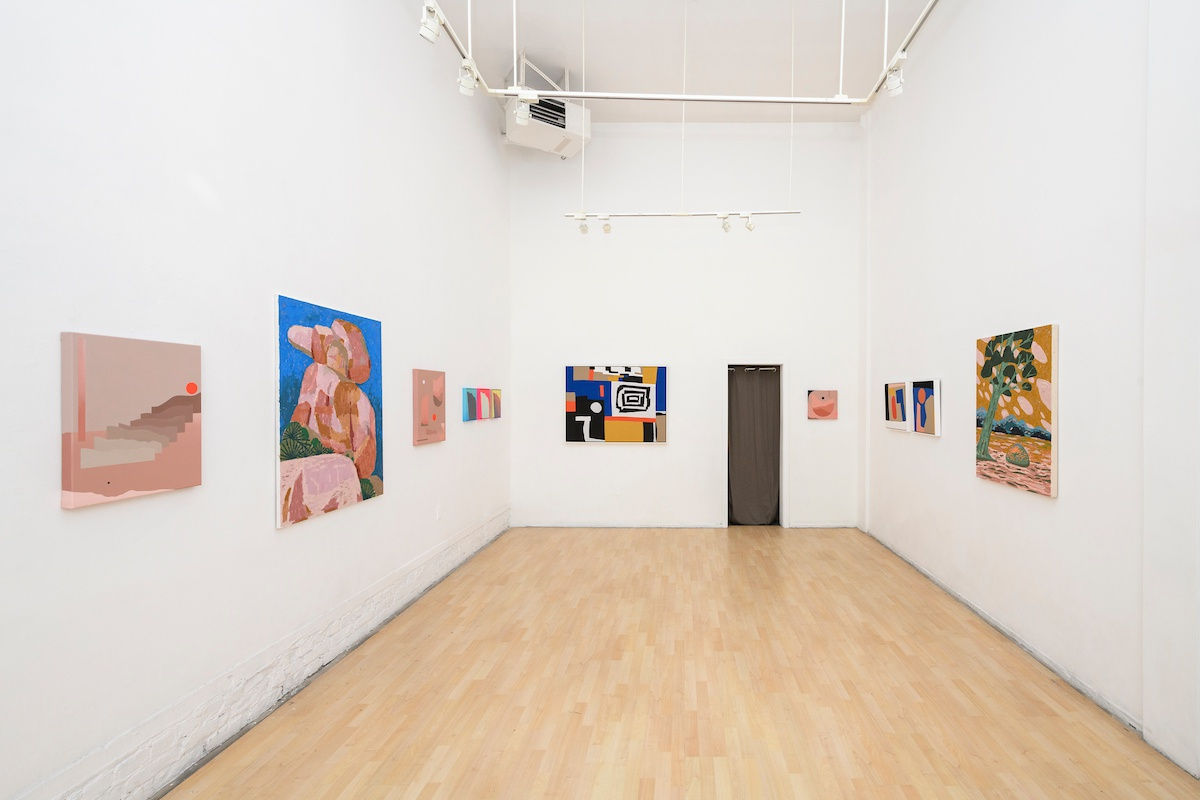 Installation image from the "4x8 Bridges" exhibition at Hashimoto Contemporary SF