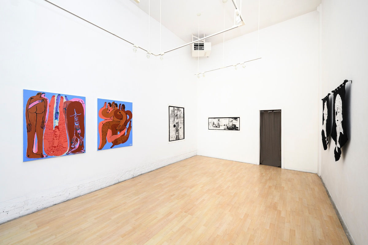 Installation image from the "4x8 Bridges" exhibition at Hashimoto Contemporary SF