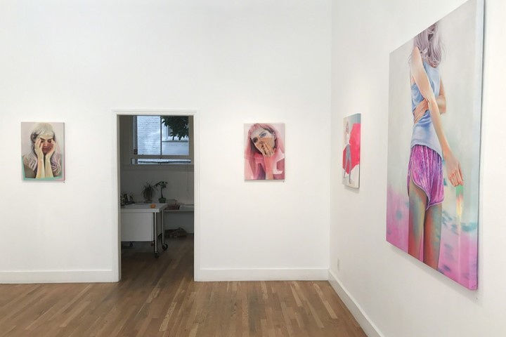 Installation image from Martine Johanna's exhibition "Dancer" at Hashimoto Contemporary SF