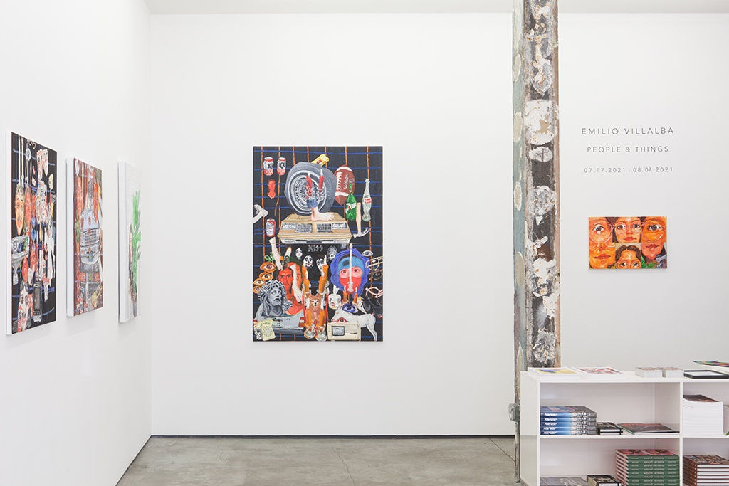 Installation image from Emilio Villalba's "People & Things" at Hashimoto Contemporary NYC
