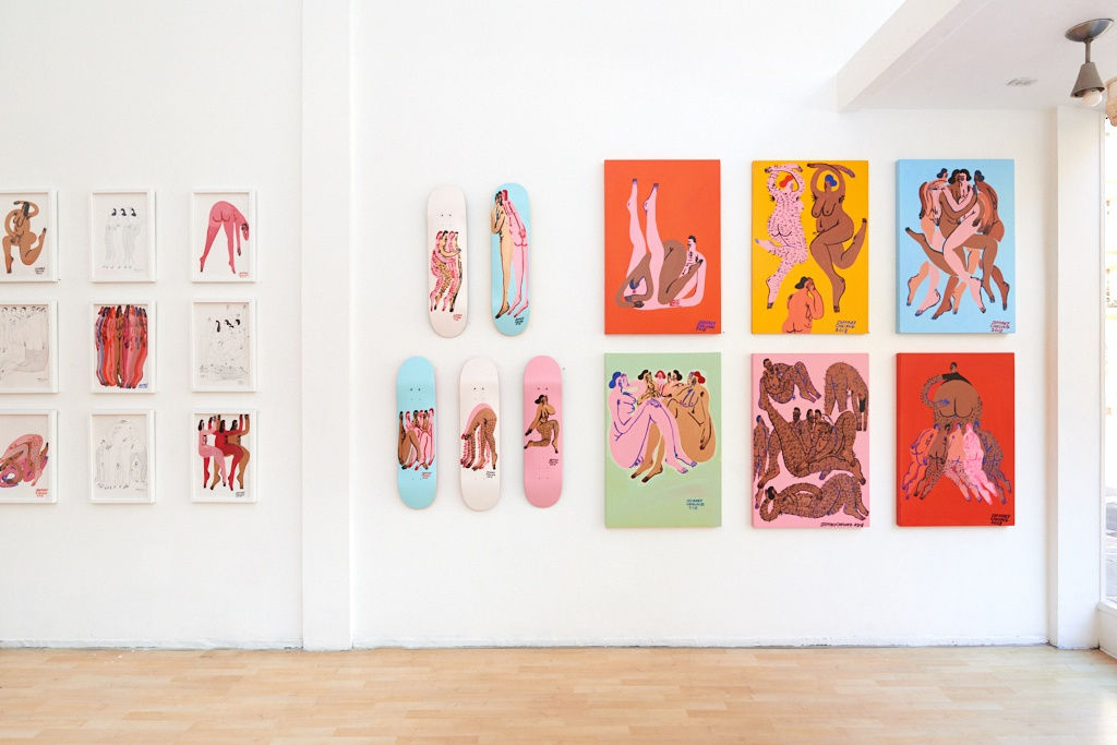 Installation image from Jeffery Cheung's "In Unity" at Hashimoto Contemporary SF