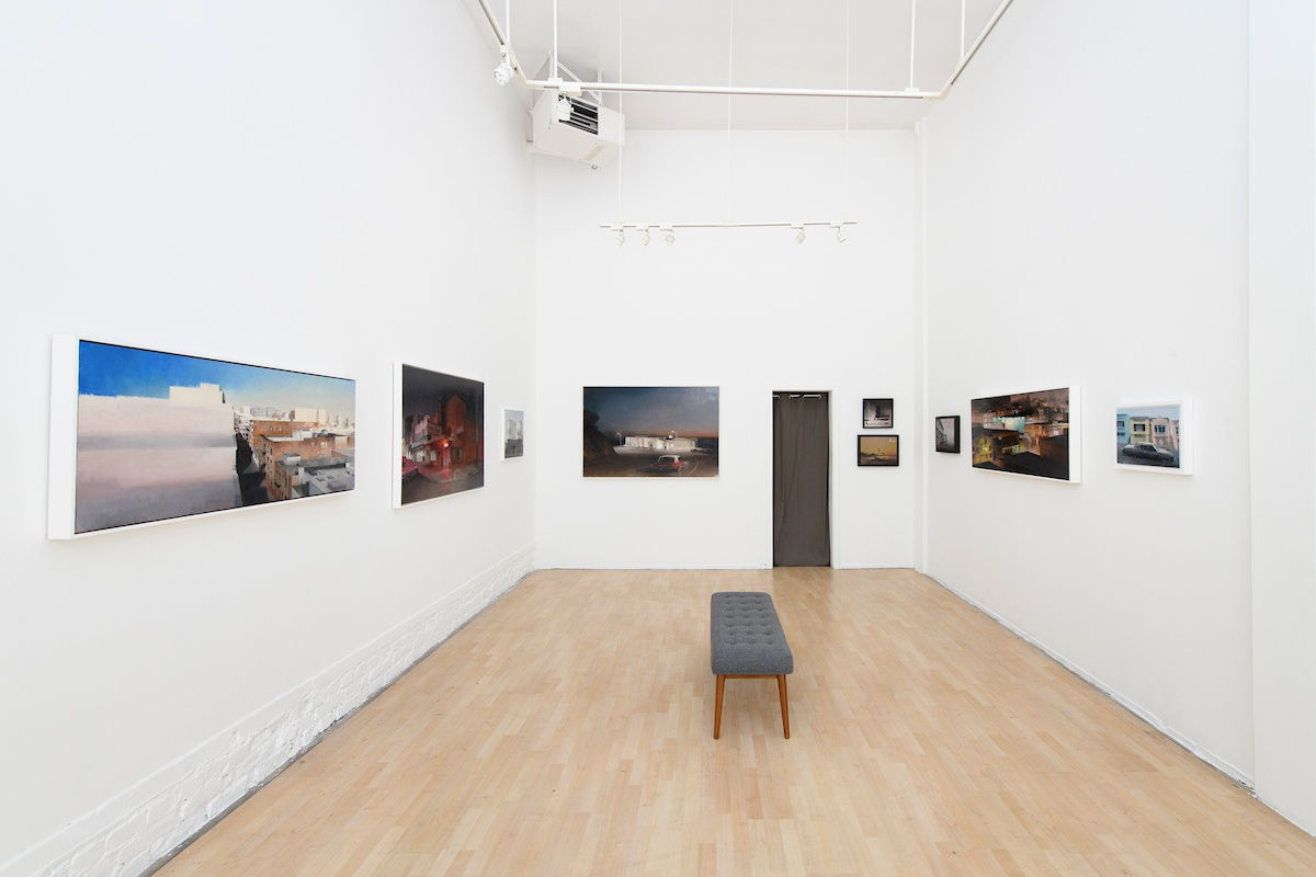 Installation image of Kim Cogan's "Here Nor There" at Hashimoto Contemporary SF
