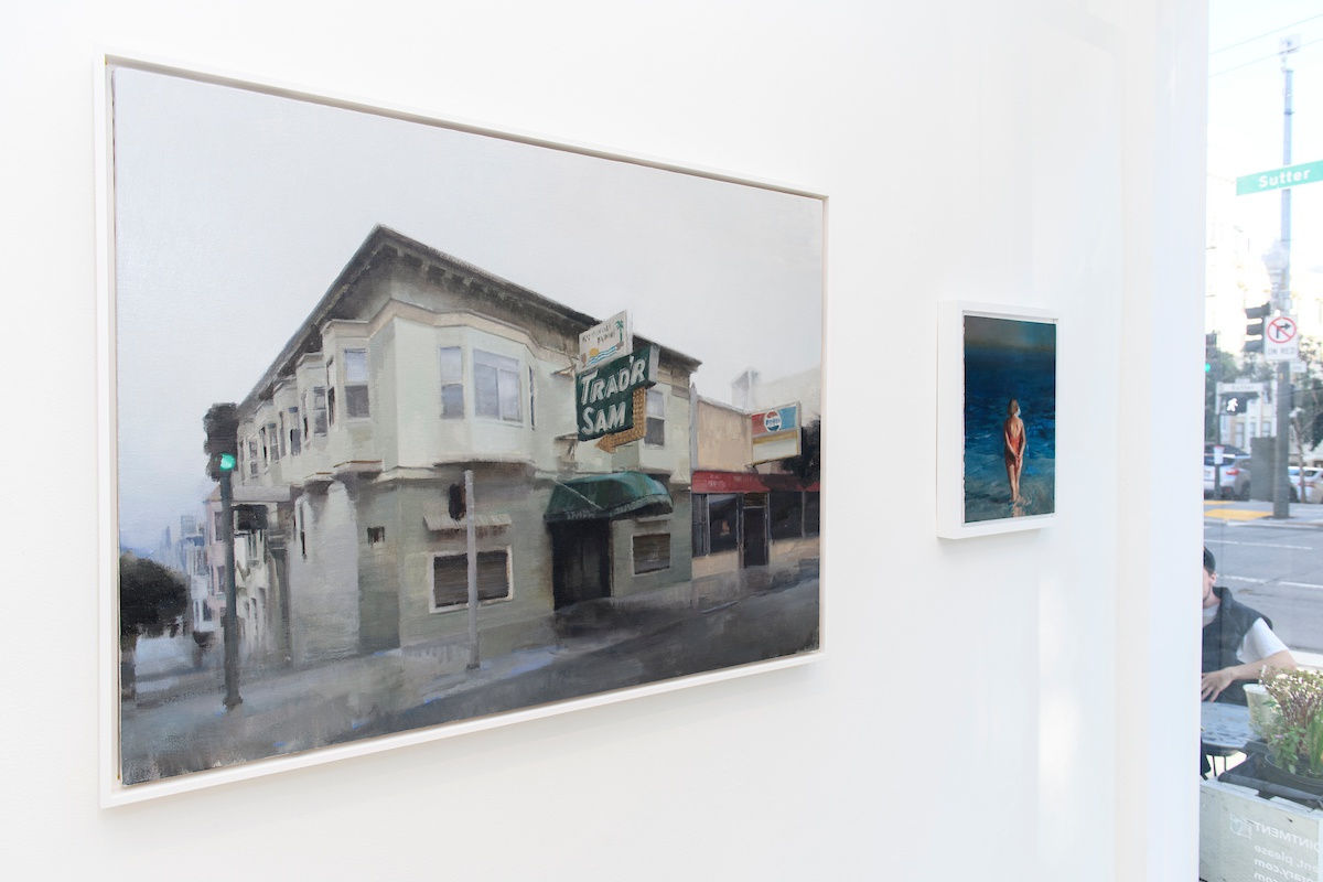 Installation image of Kim Cogan's "Here Nor There" at Hashimoto Contemporary SF