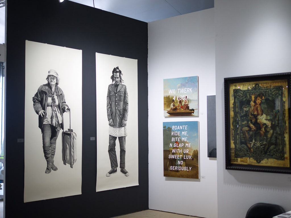 Installation image of booth at Scope Miami Beach 2014