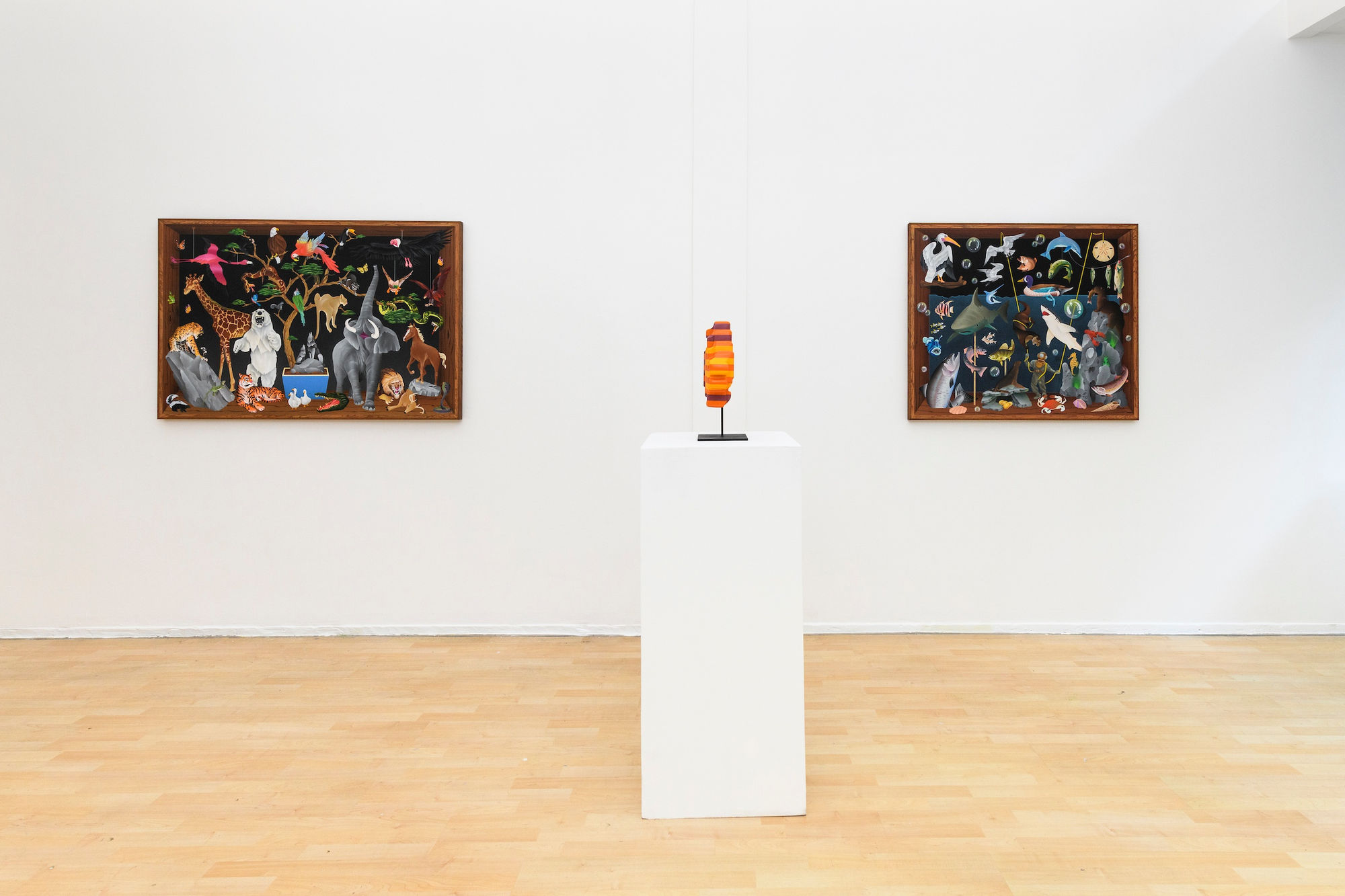 a photo of Casey Gray's gallery installation at Hashimoto Contemporary 