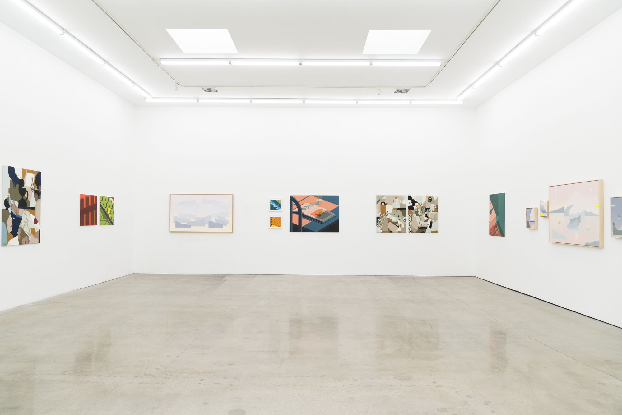 gallery installation shot of Fields of View at Hashimoto Contemporary Los Angeles