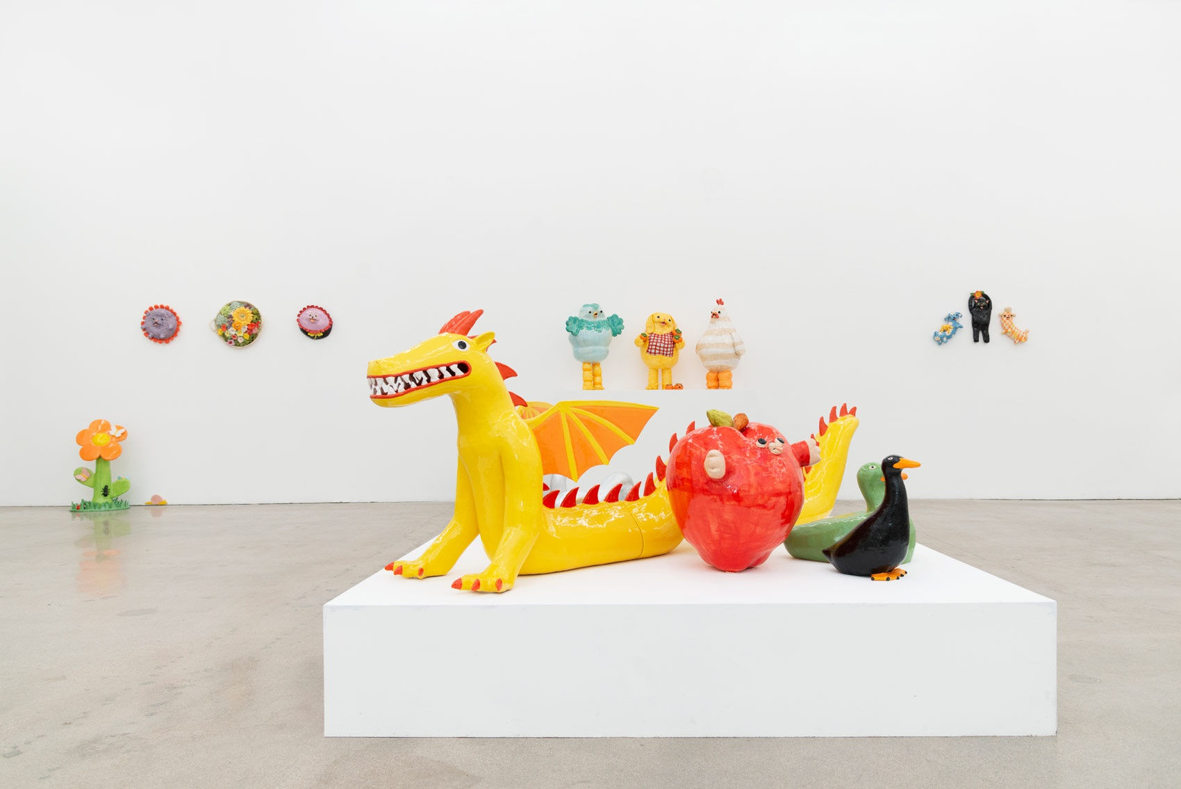 Installation view of Katie Kimmel & Lorien Stern's exhibition You Are Good at Hashimoto Contemporary Los Angeles