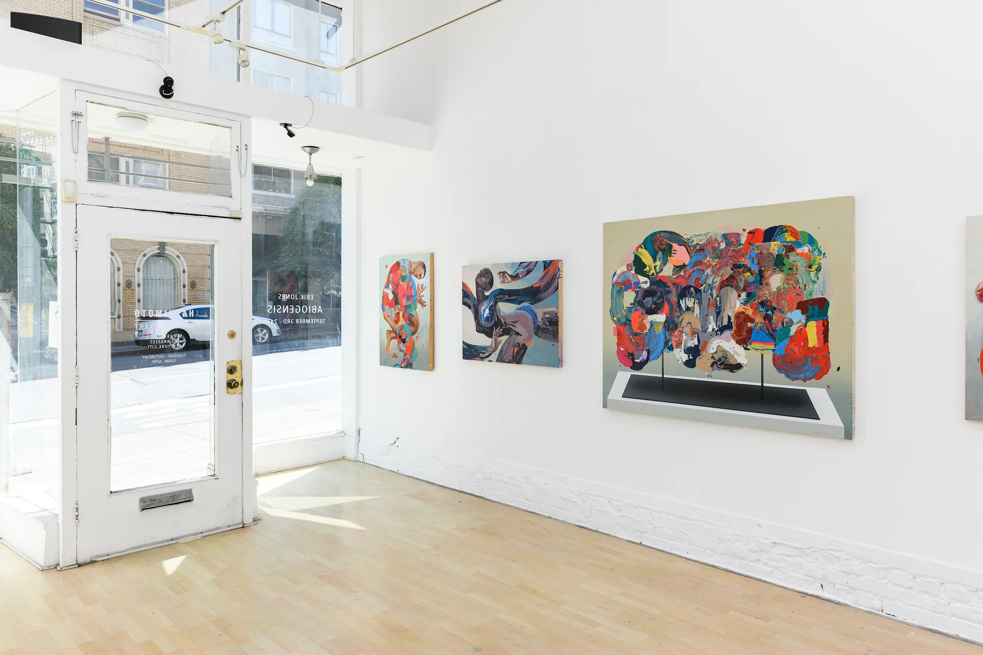 gallery wall of Erik Jones solo show at Hashimoto San Francisco 