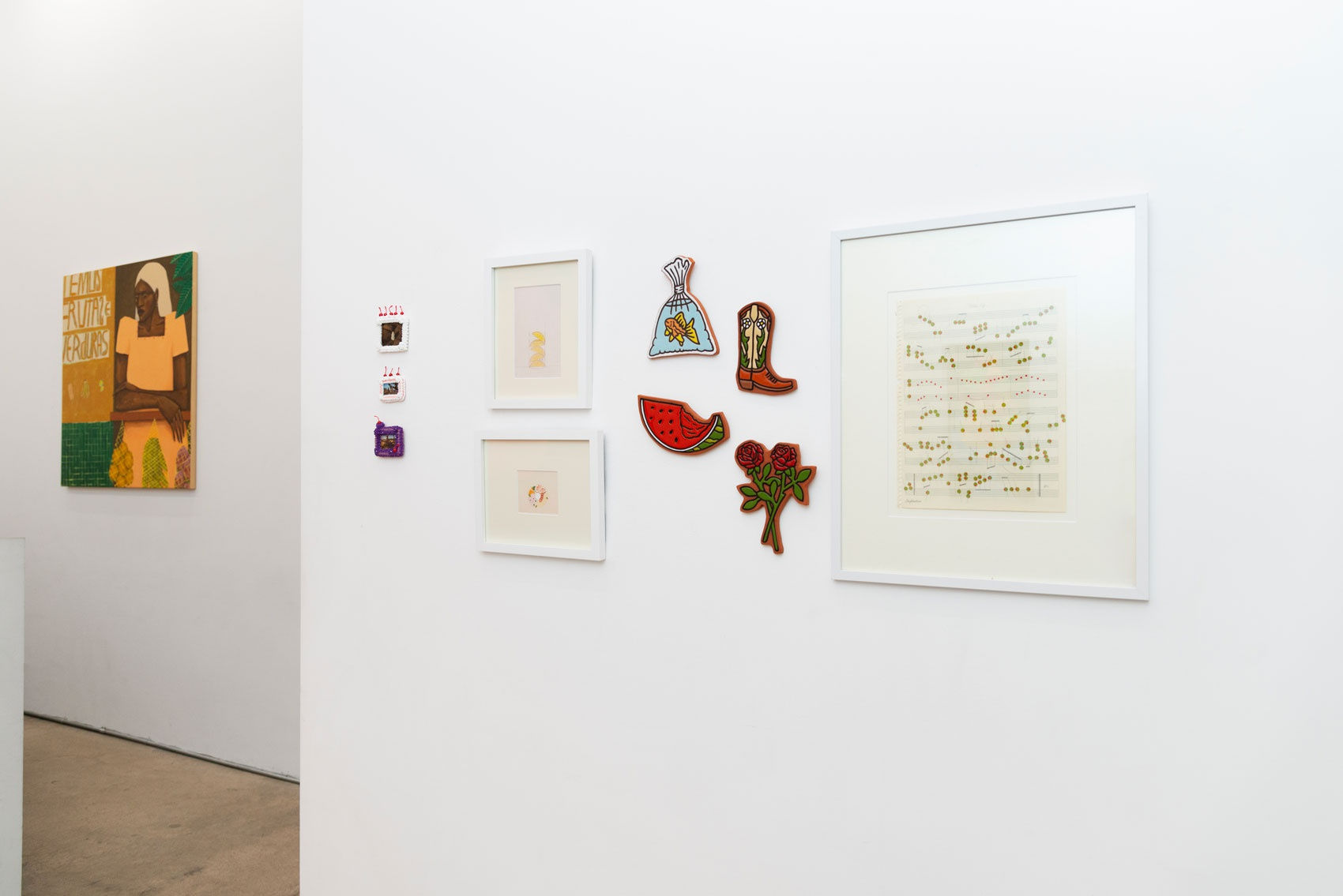 Installation photo of Potluck exhibition