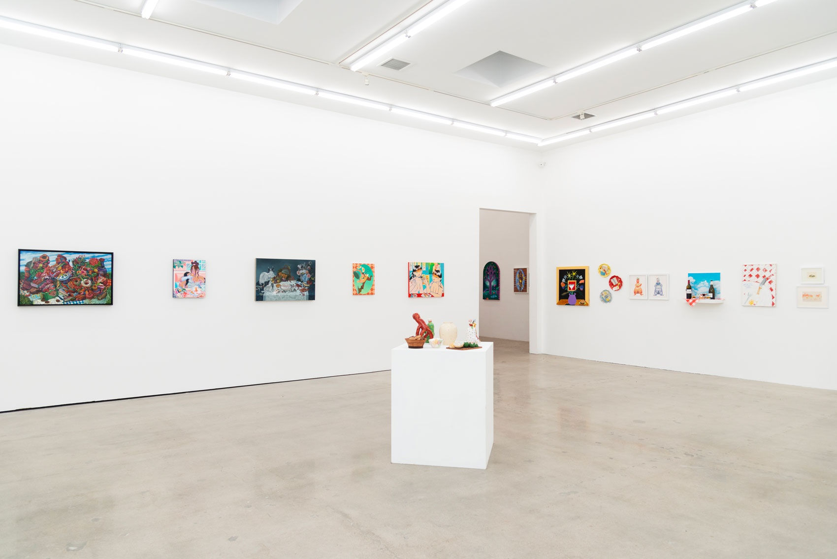 Installation photo of Potluck exhibition