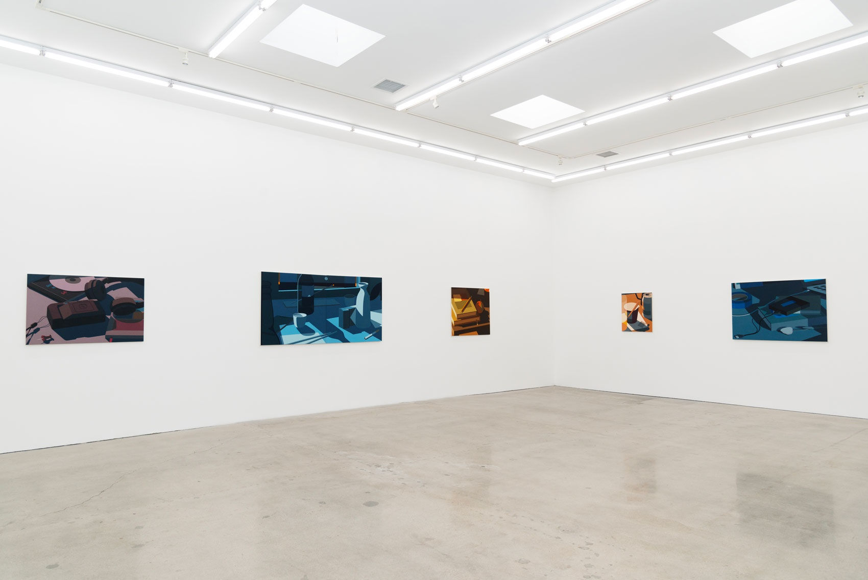 Installation view of Adrian Kay Wong's exhibition Softly at the LA gallery