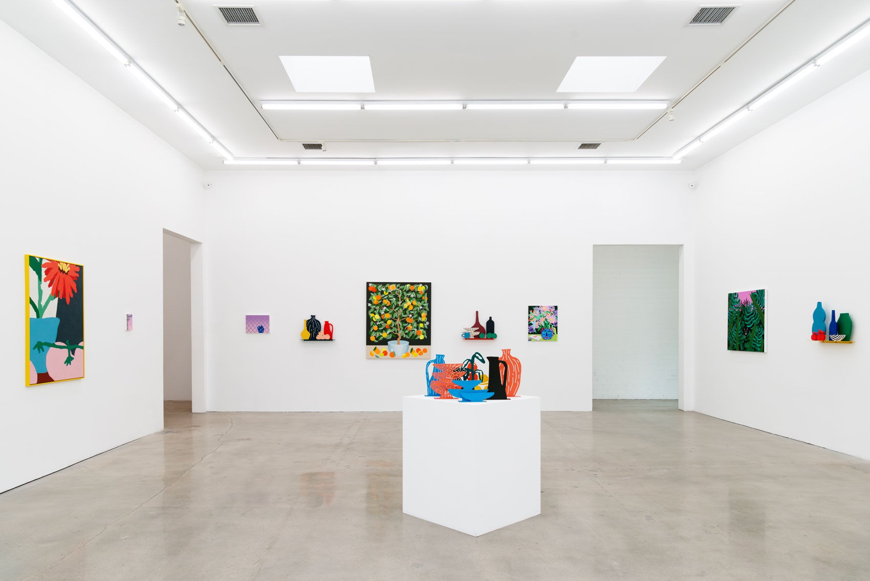 Installation view of the group exhibition Pith at Hashimoto Contemporary LA 