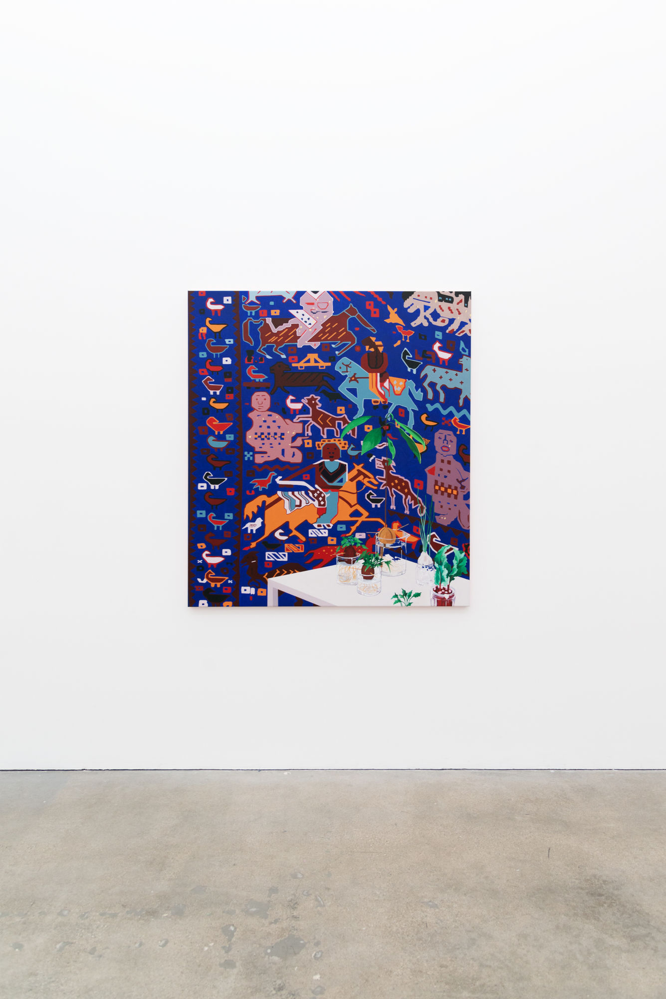 Installation image of Francisco Diaz Scotto's solo exhibition "Where Dreams Touch Ground" at Hashimoto Contemporary Los Angeles