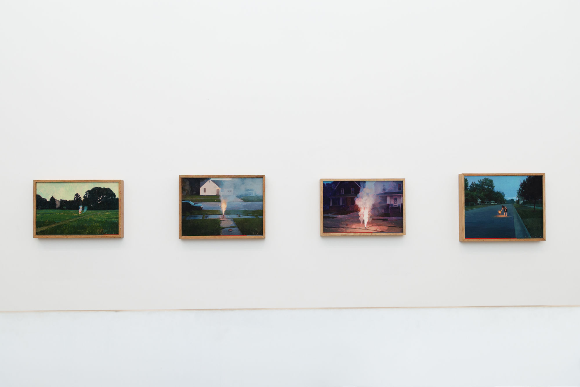 Installation image of Pat Perry's solo exhibition Which World at Hashimoto Contemporary Los Angeles