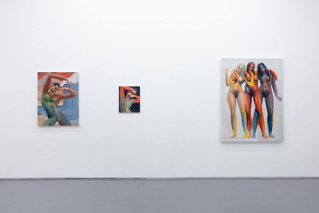 Installation image of Erik Jones exhibition in NYC