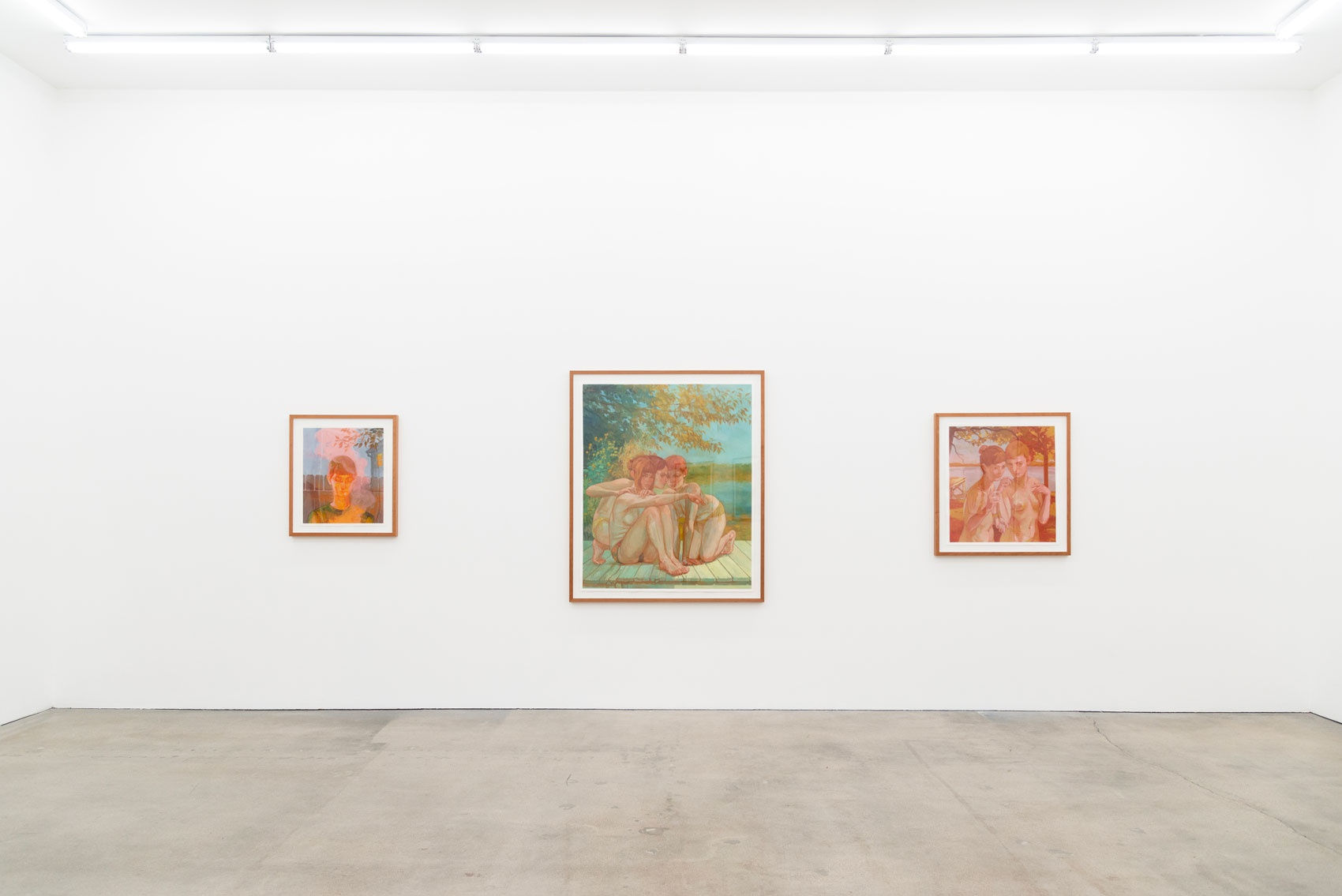 Installation image of Rachel Gregor's solo exhibition Still Summer at Hashimoto Contemporary Los Angeles