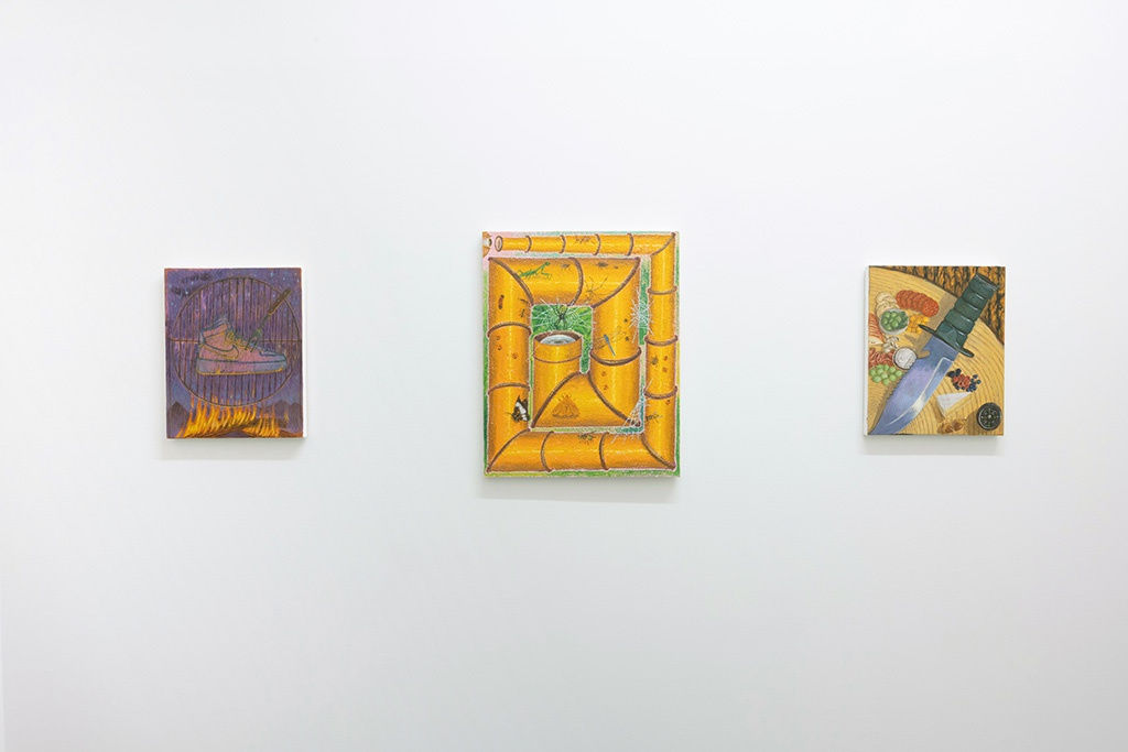 installation image of Paul Gagner exhibition "The Cut of My Jib"
