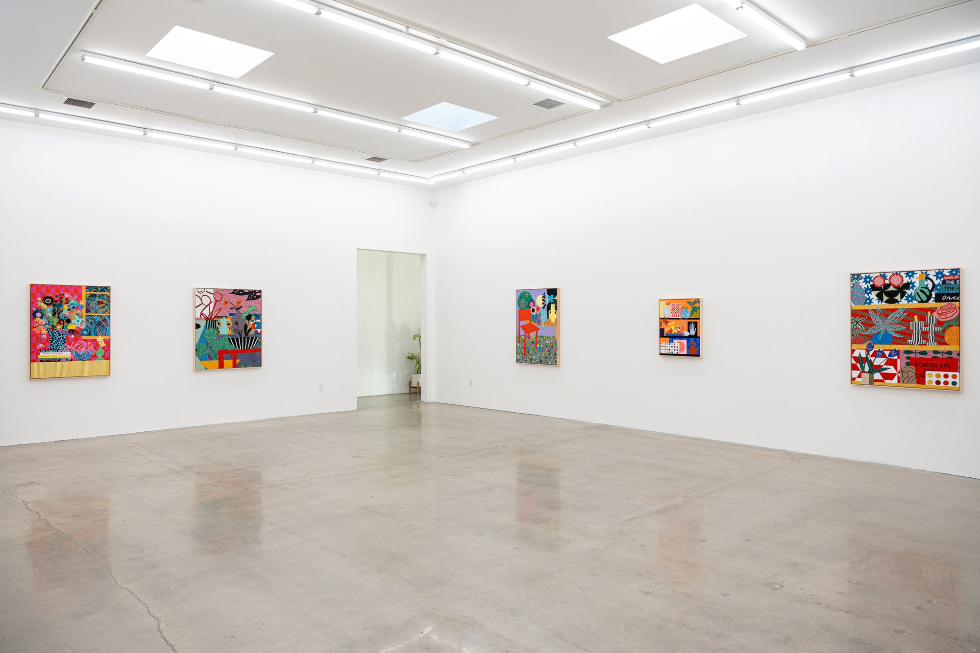 Installation image of Mary Finlayson's artwork at Hashimoto Contemporary Los Angeles