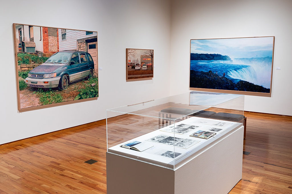 Installation image of Pat Perry's work at the Fort Wayne Museum of Art