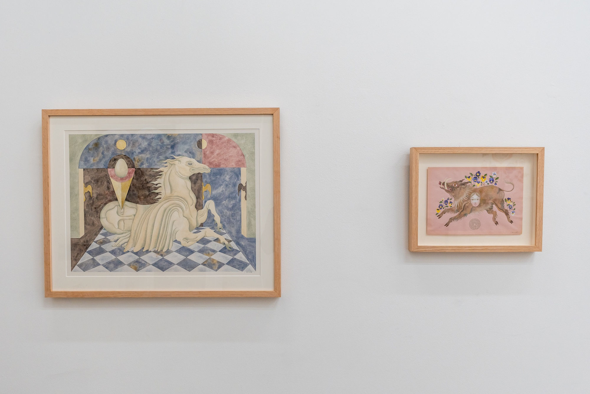 Installation image of Lou Benesch's work at Hashimoto Contemporary LA