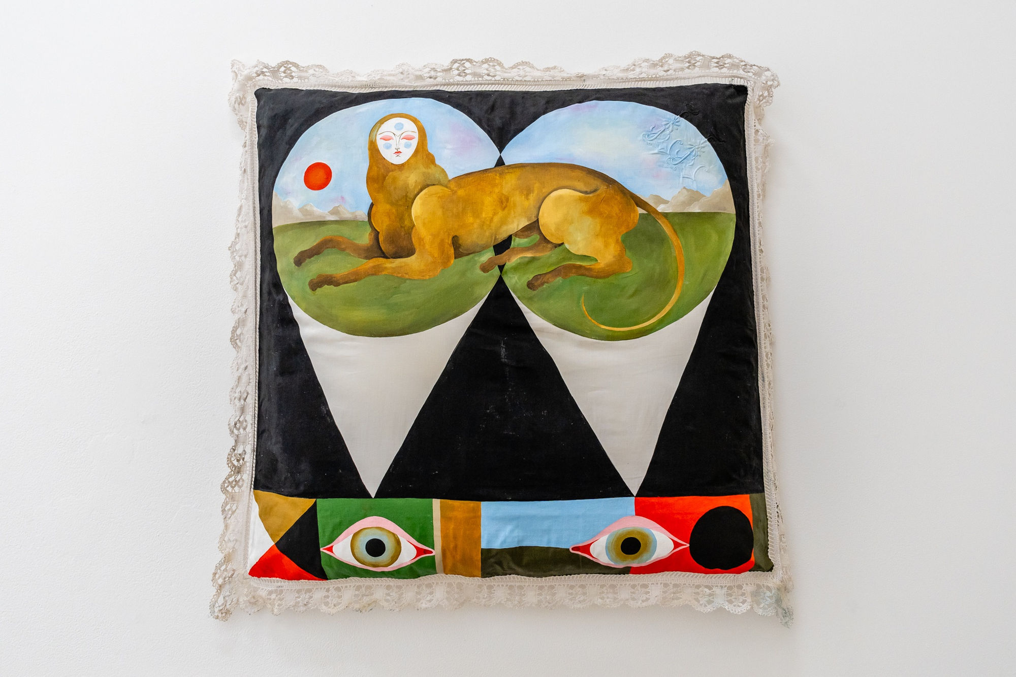 Installation image of Lou Benesch's work at Hashimoto Contemporary LA