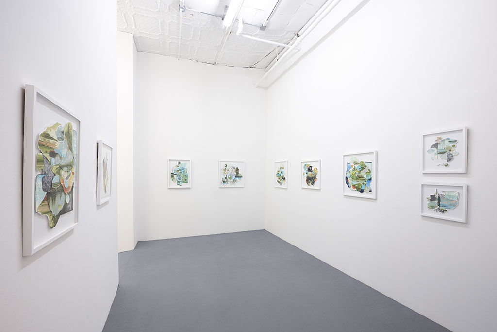 Installation view of Gregory Euclide's Assembled Lands