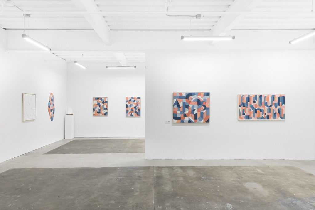 Installation view of artist Scott Albrecht's solo exhibition "What Holds Us" at Hashimoto Contemporary, San Francisco